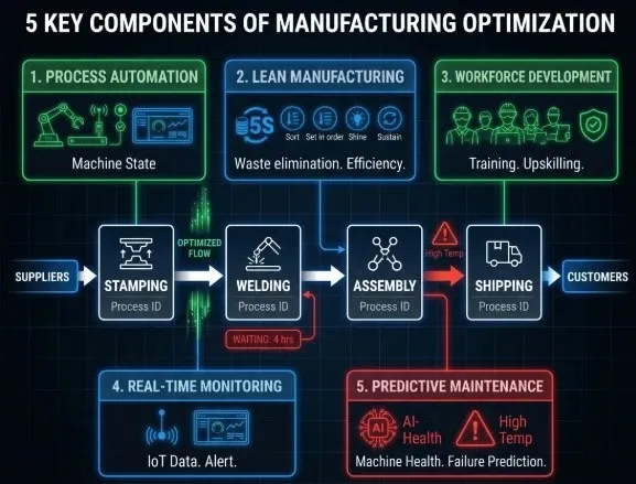 Manufacturing process optimization with RTLS LocaXion